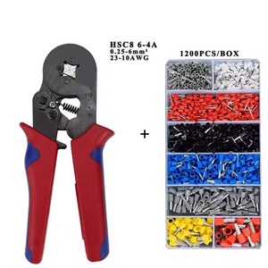 <span class=keywords><strong>Herramienta</strong></span> de crimpado de trinquete al por mayor de fábrica <span class=keywords><strong>para</strong></span> cables de 16 a 6 AWG con mordazas de acero aleado y control de presión ajustable - Product Image 1