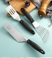 Nouvelle arrivée Spatule à fente en acier inoxydable PP de haute qualité