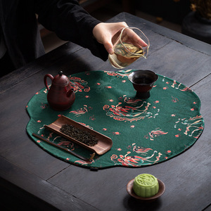 Dunhuang Miniature <b>Tea</b> Ceremony Mat Irregular Shape Waterproof Heat Insulation <b>Tea</b> Table Mat For Kung Fu <b>Tea</b> <b>Set</b> Accessories - Product Image 1