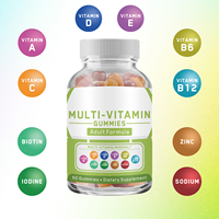 Gummies Multivitaminés : Oursons Gommeux Vitaminés, Spiruline, Chlorelle, Fibres Prébiotiques pour la Santé Digestive, Adaptogènes, Complément Alimentaire en Gummies
