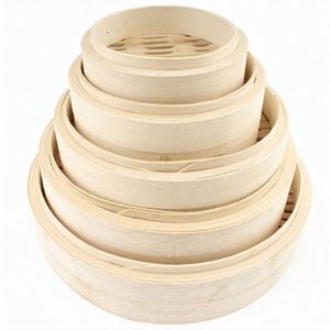 Configuration du cuiseur vapeur en bambou pour dim sum porte-bonheur, idéal pour la préparation de boulettes maison, meilleur prix, panier inclus - Product Image 6