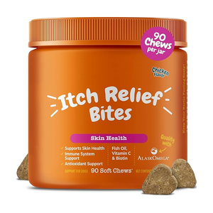 Suplementos <span class=keywords><strong>para</strong></span> Perros <span class=keywords><strong>para</strong></span> Aliviar <span class=keywords><strong>Alergias</strong></span> Estacionales, Apoyo al Sistema Inmunológico, Salud Intestinal, Masticables Suaves Orgánicos y Naturales con Probióticos y <span class=keywords><strong>Zinc</strong></span> - Product Image 1