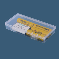 Outils d'art des ongles en plastique transparent boîte de rangement d'affichage de bijoux étuis de rangement en plastique pour organisateur quotidien de batterie