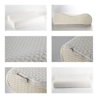 Conception de vague 3D non toxique certifiée OEM Oreiller à rebond lent Alignement de la colonne vertébrale Soutien du cou pour le remplissage en mousse à mémoire de forme pour sommeil profond-Vrac