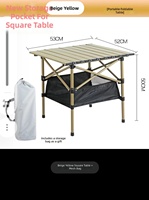 Table de repas longue pliable moderne en acier au carbone léger, style filet, pour extérieur, camping, vente de rue, mobilier d'extérieur