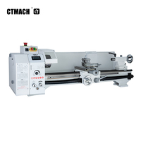 Nouveau tour de banc horizontal CTMACH 250x750mm à vitesse variable 220V, mini-tour de haute qualité avec alésage de broche de 26mm, usage léger, garantie 1,5 an