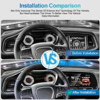 NaviHua Android Lecteur DVD de voiture Autoradio GPS Navigation Multimédia Automobile Autoradio pour Dodge Challenger SRT Hellcat 10-2023