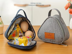 Sac fourre-tout promotionnel en tissu Oxford avec isolation en feuille d'aluminium épaissie pour le transport de repas du petit-déjeuner et de boulettes de riz pour les employés de bureau - Product Image 3