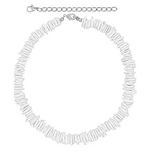 Collar de Conchas Marinas Naturales Trituradas, Cadena Irregular Hecha a Mano para Clavícula, Joyería de Moda para Fiestas, Origen Yiwu - Product Image 3