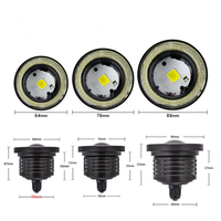 Phare de jour universel de 3.5 "3.0" 2.5 "3.5" pouces 10W 3200Lm Angel Eyes Cob LED antibrouillard 12V DRL lampe nouveau "voiture Halo Ring Daytime Headlight