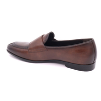 Chaussures habillées décontractées pour hommes en cuir PU microfibre style britannique classique, de luxe, à boucle moine, à enfiler, antidérapantes, collection automne légère