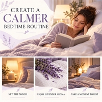 Teinture capillaire noire temporaire, Marque Privée, Relaxation, Soulagement du Stress, Huile Essentielle de Lin et Lavande, Brume de Sommeil pour Oreiller