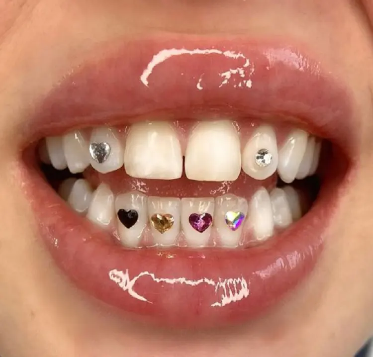 Гигиена полости рта, супер яркие зубы, зубы, кристалл, драгоценный камень, плоская задняя часть, драгоценный камень, ювелирные изделия, кристалл, зуб, драгоценный камень