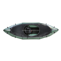 Packraft gonflable rapide 2026 pour 1 personne en PVC/TPU pour eaux vives, idéal pour la pêche et l'aventure en rivière