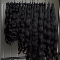Cheveux vierges bruts vietnamiens et indiens, 100 % non traités, lisses comme des baguettes, double épaisseur, en lots pour tissage, prix usine, effet Body Wave