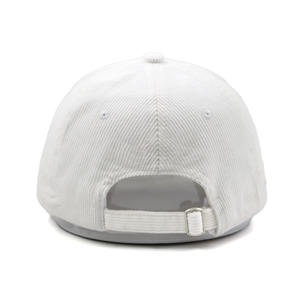 Casquette de baseball en velours côtelé brodée 3D vintage personnalisée, blanche, réglable, pour homme et femme, pour l'automne et l'hiver - Product Image 6