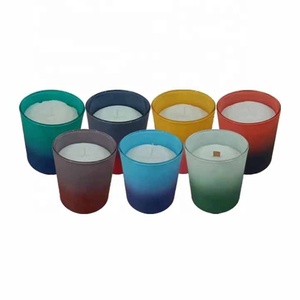 Nuevo tarro de vidrio de vela de soja perfumado <span class=keywords><strong>Yankee</strong></span> tarro de vidrio de vela de oro rosa - Product Image 4