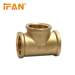 Raccord en T de raccord de tuyau en <span class=keywords><strong>laiton</strong></span> ISO de plomberie en <span class=keywords><strong>laiton</strong></span> forgé <span class=keywords><strong>3</strong></span>/<span class=keywords><strong>4</strong></span> pouces couleur jaune PN25 pour tuyau en cuivre - Product Image 3