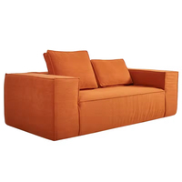 Sofá de compresión tipo bloque de tofu, sin esqueleto, de esponja completa, nórdico, de un asiento, plegable, extraíble, lavable, en bolsa de compresión.