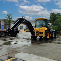 Penjualan Harga Pabrik diesel Wheeled Backhoe Loader Mini Excavator Loader 3t 4t 4x4 Wheel Backhoe Loader