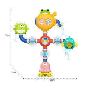 Jouets <span class=keywords><strong>de</strong></span> <span class=keywords><strong>bain</strong></span> DIY RS Sea Animal Pipeline pour bébé - Ensemble <span class=keywords><strong>de</strong></span> jouets à eau en ABS avec <span class=keywords><strong>puzzle</strong></span> <span class=keywords><strong>de</strong></span> plomberie marine - Product Image 2