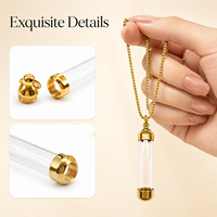 Collier flacon de parfum miniature de luxe rechargeable, pendentif flacon de parfum, bijou de voyage pour femme