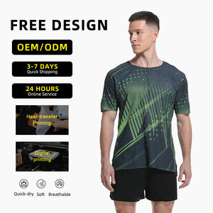 T-Shirt Sportiva da Uomo Personalizzabile con Logo, in Poliestere ad Asciugatura Rapida, Traspirante, con Collo a O, per Corsa, Maratona ed Eventi Atletici - Product Image 3