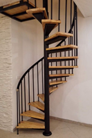 Escalier en colimaçon moderne Anewson, sûr et durable, en acier inoxydable et bois, avec garde-corps en verre/tube/câble, garantie 5 ans, installation facile
