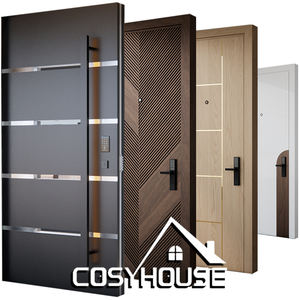 ผู้ผลิตประตูเหล็กสแตนเลสแบบทันสมัยสำหรับภายนอกอาคารเพื่อความปลอดภัย - Product Image 1