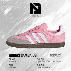 รองเท้าผ้าใบ Adidas OG Big Kid 'Light Pink Cloud White Gum' สำหรับเด็กผู้หญิง แบบผูกเชือก สไตล์ลำลอง เหมาะสำหรับเดิน - Product Image 6