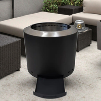 Foyer en acier inoxydable sans fumée à bois Solo Fire Pit Drawer Portable for Indoor Outdoor Patio Use for Parties