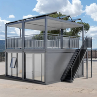 Maison conteneur préfabriquée pour l'hébergement des ouvriers du bâtiment, camp de travail, dortoir