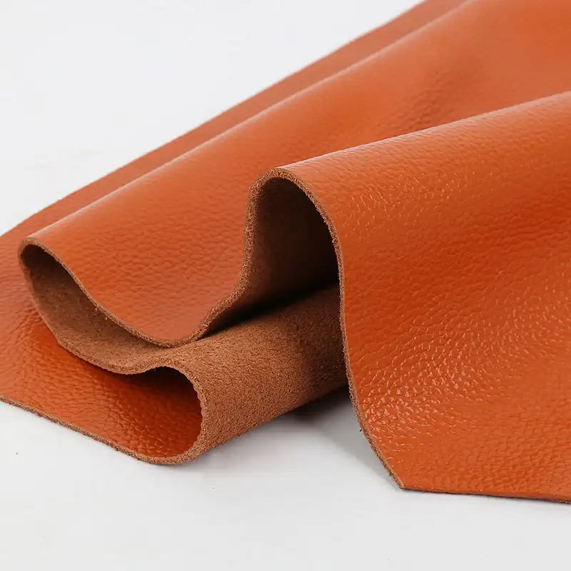 Soft Leather Sofa Grain 2mm Thickened Soft Cowhide Genuine Leather Sofa Furniture Leather Cowhide Fabric