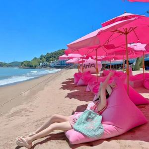 Pouf triangulaire en coton et lin, style minimaliste moderne, pour chambre, balcon, salon, gîte, petit et <span class=keywords><strong>mignon</strong></span>, pour une personne - Product Image 2