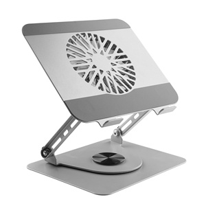Wholesale Factory 360 Rotation Adjustable Laptop Cooling Pad Notebook <b>Stand</b> with Cooling <b>Fans</b> - Product Image 1