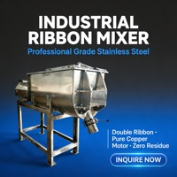 Mélangeur à ruban en acier inoxydable industriel pour le mélange du sucre blanc et de l'amidon, haute uniformité, directement de l'usine, CE ISO