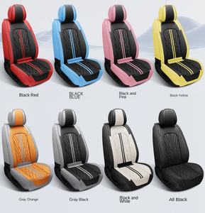Juego Completo de Fundas Universales de Cuero PVC para Asientos de Coche con Cubierta de Cojín para Accesorios Interiores de Automóvil - Product Image 6