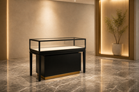 Vitrine d'exposition de bijoux LED personnalisée avec vitrine en verre pour les magasins de détail et les projets de vente en gros