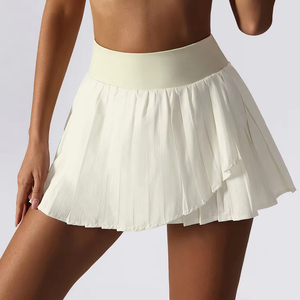 Culottes de tenis de media longitud más vendidos, minifalda plisada informal de secado rápido para correr, falda de Fitness antiexposición para mujer - Product Image 5