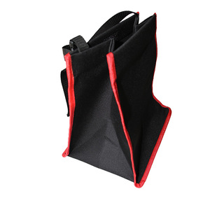 Bolsa colgante para almacenamiento en el respaldo del asiento del coche, bolsa de basura multifuncional rectangular negra impermeable para uso general - Product Image 5