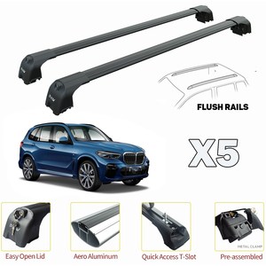 Barras Transversales de Techo de Aluminio para BMW X5 G05 2018 en Adelante, Portaequipajes, Accesorios para Auto, Venta al Por Mayor - Product Image 2