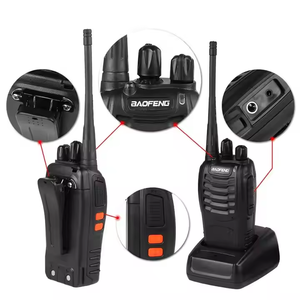 Walkie Talkie, Radio Portátil Analógica, Receptor Inalámbrico UHF de 400-480 MHz, Transceptor de Radioaficionado - Product Image 1