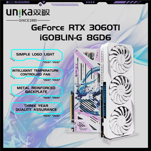 การ์ดจอ UNIKA <span class=keywords><strong>RTX</strong></span> <span class=keywords><strong>3060TI</strong></span> IGOBLIN-G 8GD6 ใหม่เอี่ยม, iGOBLIN-G, ราคาโรงงาน, การ์ดจอสำหรับเล่นเกม - Product Image 6