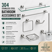 Étagère murale multifonctionnelle en acier inoxydable 304 sans perçage pour salle de bain, porte-serviettes, rangement gain de place pour la maison