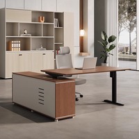 Bureau de levage électrique intelligent moderne et simple pour le patron ou le bureau Bureau de supervision à double moteur