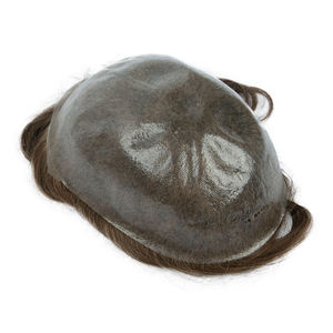 Sistema de Reemplazo Capilar de Piel Fina de PU con Cabello Humano Natural, Prótesis Capilar para Hombres de Baja Densidad - Product Image 3