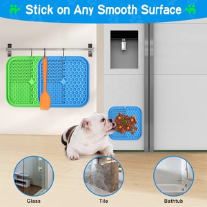 <strong>Dog</strong> Licking Mat Cat Slow <strong>Feeder</strong> Lick Pad with Suction Cups Calming Treat Mat <strong>Dog</strong> <strong>Puzzle</strong> Toys Pet IQ Training Mat - Product Image 3