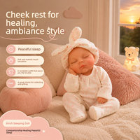 Adorable poupée reborn en silicone solide de 6 pouces avec pyjama à oreilles de lapin, cadeau pour les jeux quotidiens des enfants