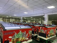 Congélateurs alimentaires Kenkuhl 500L, vitrine de présentation de crème glacée, vente directe d'usine pour les magasins de proximité, vitrine de produits surgelés