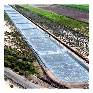 Géomembrane de revêtement d'étang de ferme de poissons de HDPE adaptée à la construction